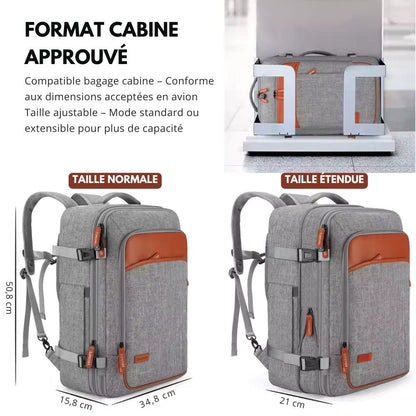 TRAVELLITE PACK - Cabin backpack with shoe compartment & USB port