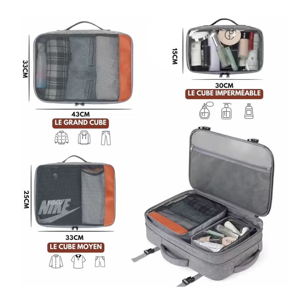 TRAVELLITE PACK - Cabin backpack with shoe compartment & USB port