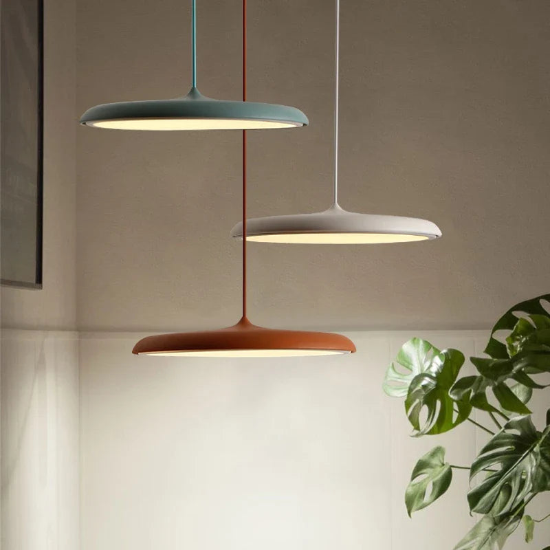 Moderne Pendelleuchte Weiß Größe M Metall für Esstisch-2