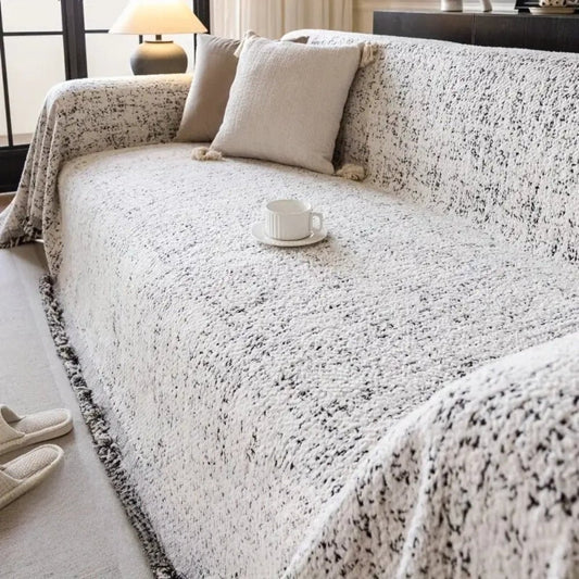 CozyNest – Reversible Microfiber Sofa Cover, Non-Slip and Easy Care