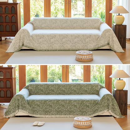 CozyNest – Reversible Microfiber Sofa Cover, Non-Slip and Easy Care