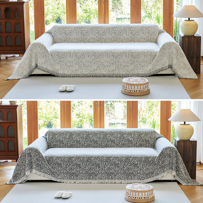 CozyNest – Reversible Microfiber Sofa Cover, Non-Slip and Easy Care