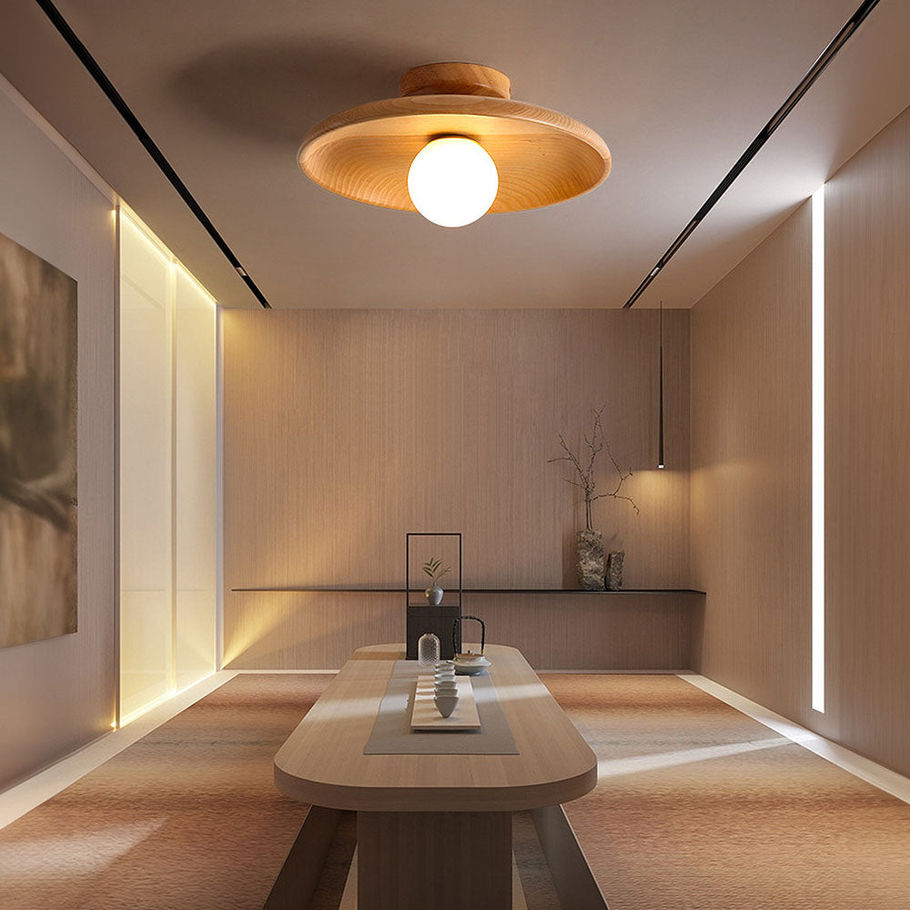 NordicBeam – Wood-Design Ceiling Lamp in Minimalist Scandinavian Style