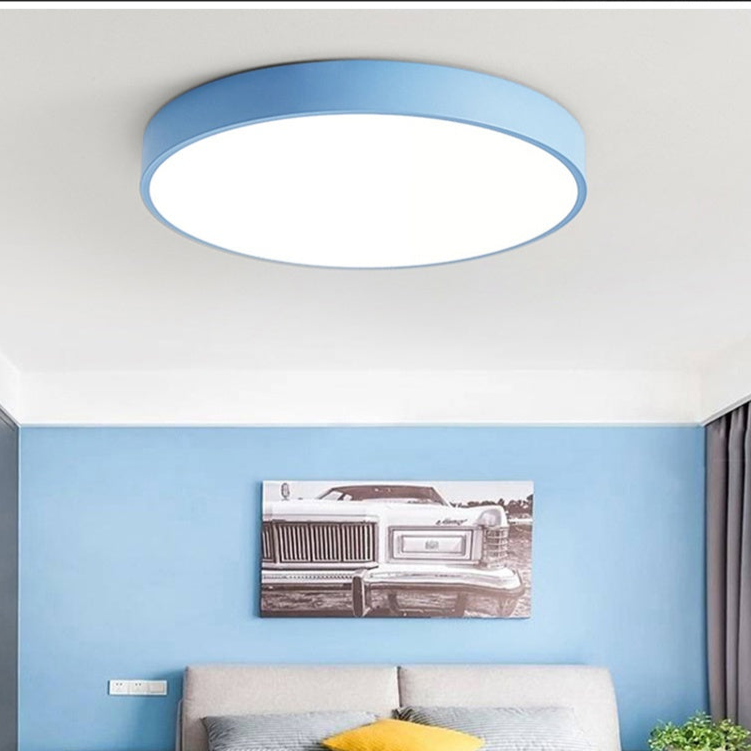 LUCE MACAROON - Plafoniera nordica a LED in legno per un ambiente accogliente