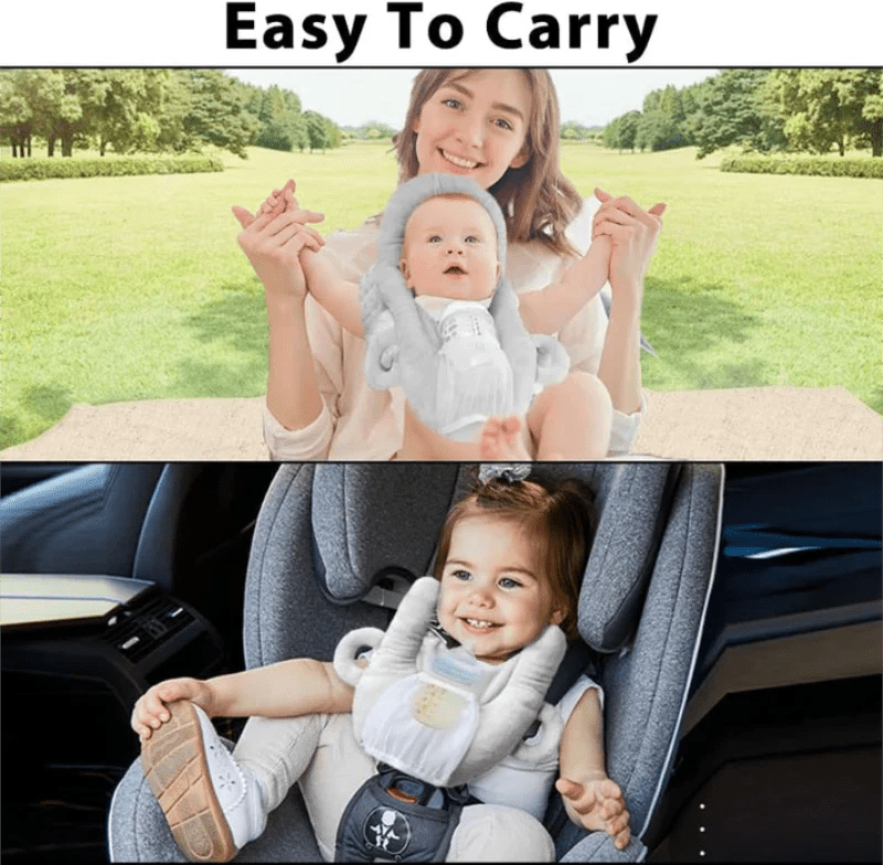 FEEDORIS – Cuscino per allattamento e biberon per neonati con supporto integrato per biberon