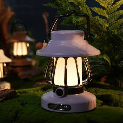 CAMPORA – Retro Outdoor Nachtlicht tragbar mit Ladefunktion für Zelt & Camping