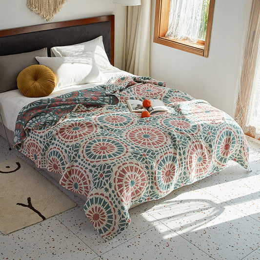 ARTELLA – Coperta trapuntata decorativa con motivo ispirato ai mosaici