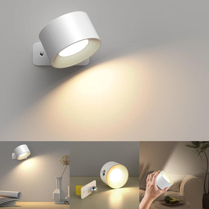 Variant image for LED Wandleuchte Dimmbar 360° Wandlampe mit Fernbedienung und Wiederaufladbar für Modernes Wohnen-2