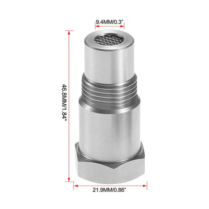 ExhaustPro M18 – Adaptador de sensor O2 de acero inoxidable para vehículos todoterreno y de exhibición
