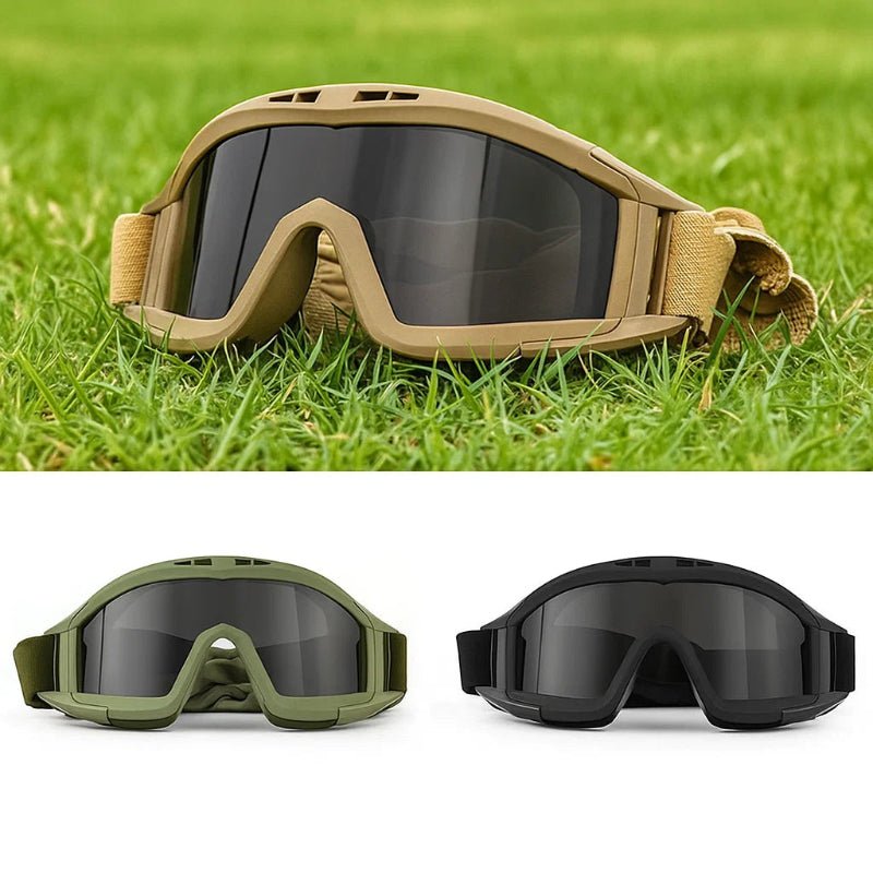 OPTRIGEAR – Taktische Schutzbrille mit 3 austauschbaren Gläsern für den Outdoor-Schutz 3