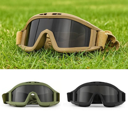 OPTRIGEAR – Taktische Schutzbrille mit 3 austauschbaren Gläsern für den Outdoor-Schutz 3
