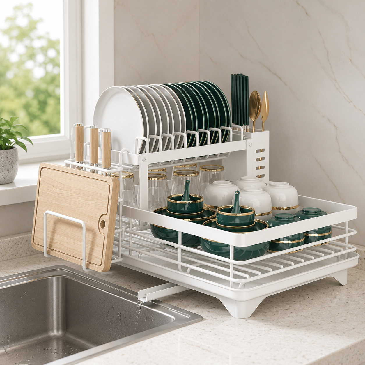 ORGADRAIN – Scolapiatti pieghevole per una cucina ordinata