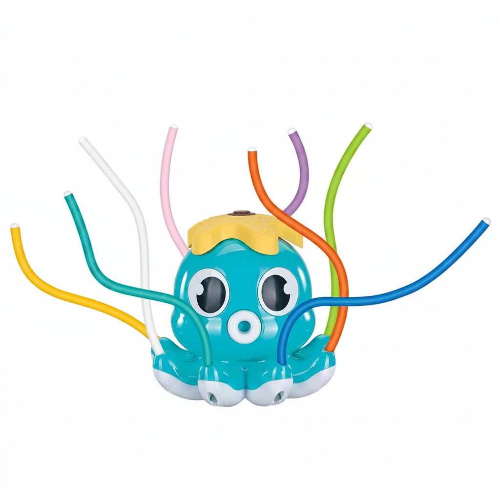 Oktopus-Wassersprinkler Für Kinder - Sicheres ABS-Spielzeug Mit 8 Sprühfüßen 6