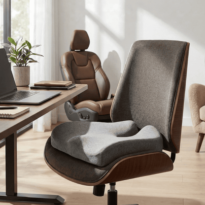 Ergoflex – Orthopädisches Sitzkissen für gesunden Rücken & Steißbein-Entlastung | Perfekt für Büro, Auto & Zuhause