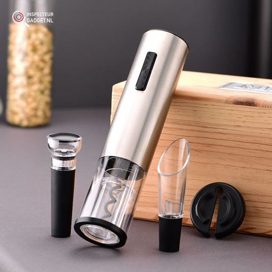 Vinolux - Elektrischer Weinöffner 4-in-1 mit Vakuumstopper und Zubehör-1