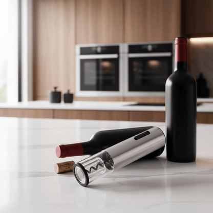 VINOLUX – 4-in-1 Electric Wine Opener for Effortless Opening & Serving
