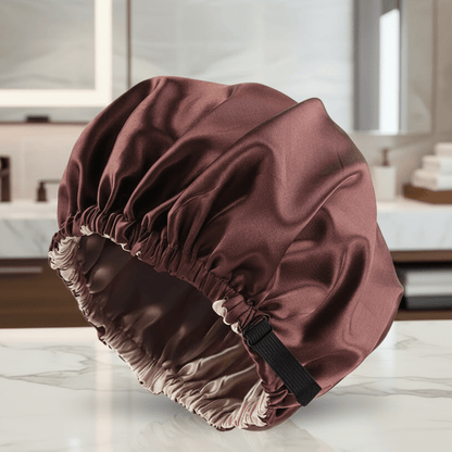 Satinglow - Bonnet de cheveux luxueux en satin pour une protection optimale des cheveux pendant la nuit