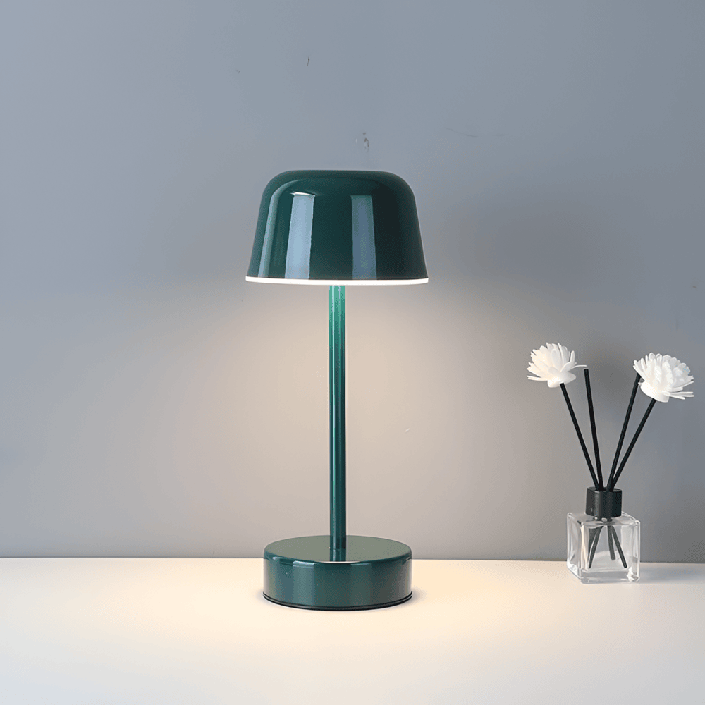 RETROLIGHT – Lámpara de mesa LED con estilo retro, inalámbrica y recargable por USB