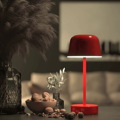 RETROLIGHT – Lámpara de mesa LED con estilo retro, inalámbrica y recargable por USB