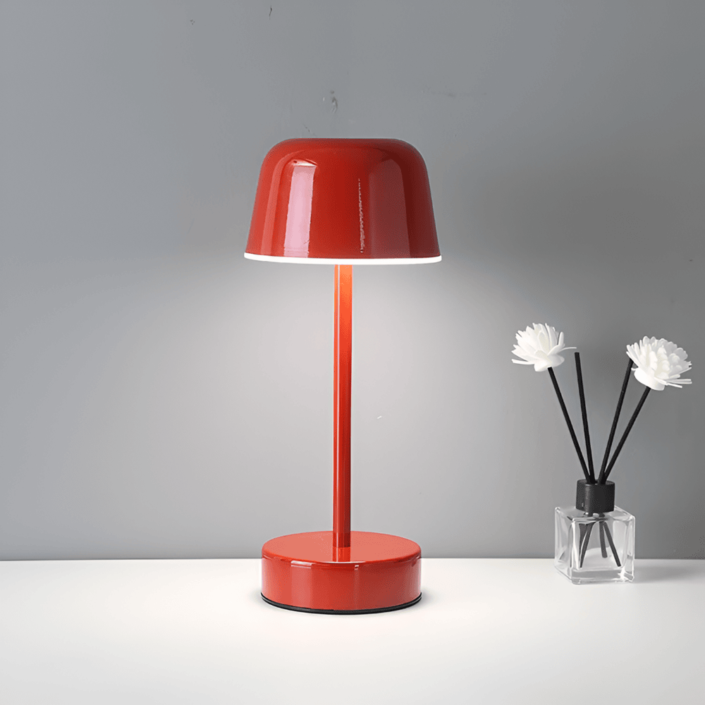 RETROLIGHT – Lámpara de mesa LED con estilo retro, inalámbrica y recargable por USB