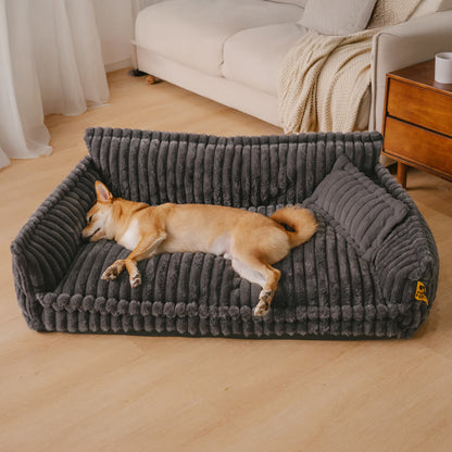 Snoozy Dream - Orthopaedic dog cushion with neck support & fluffy comfort