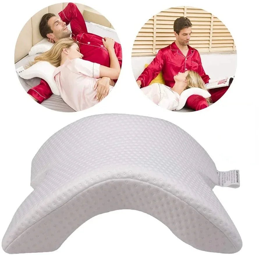 SleepEase – Orthopedic U-Shaped Memory Foam Pillow for Neck & Hand Support