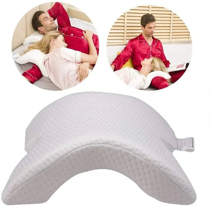 SleepEase – Orthopedic U-Shaped Memory Foam Pillow for Neck & Hand Support