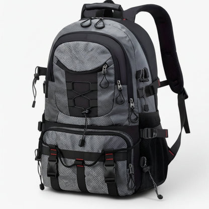 HIKENZO – Mochila de senderismo impermeable de 20-35L con diseño de soporte y espacio de almacenamiento listo para viajar