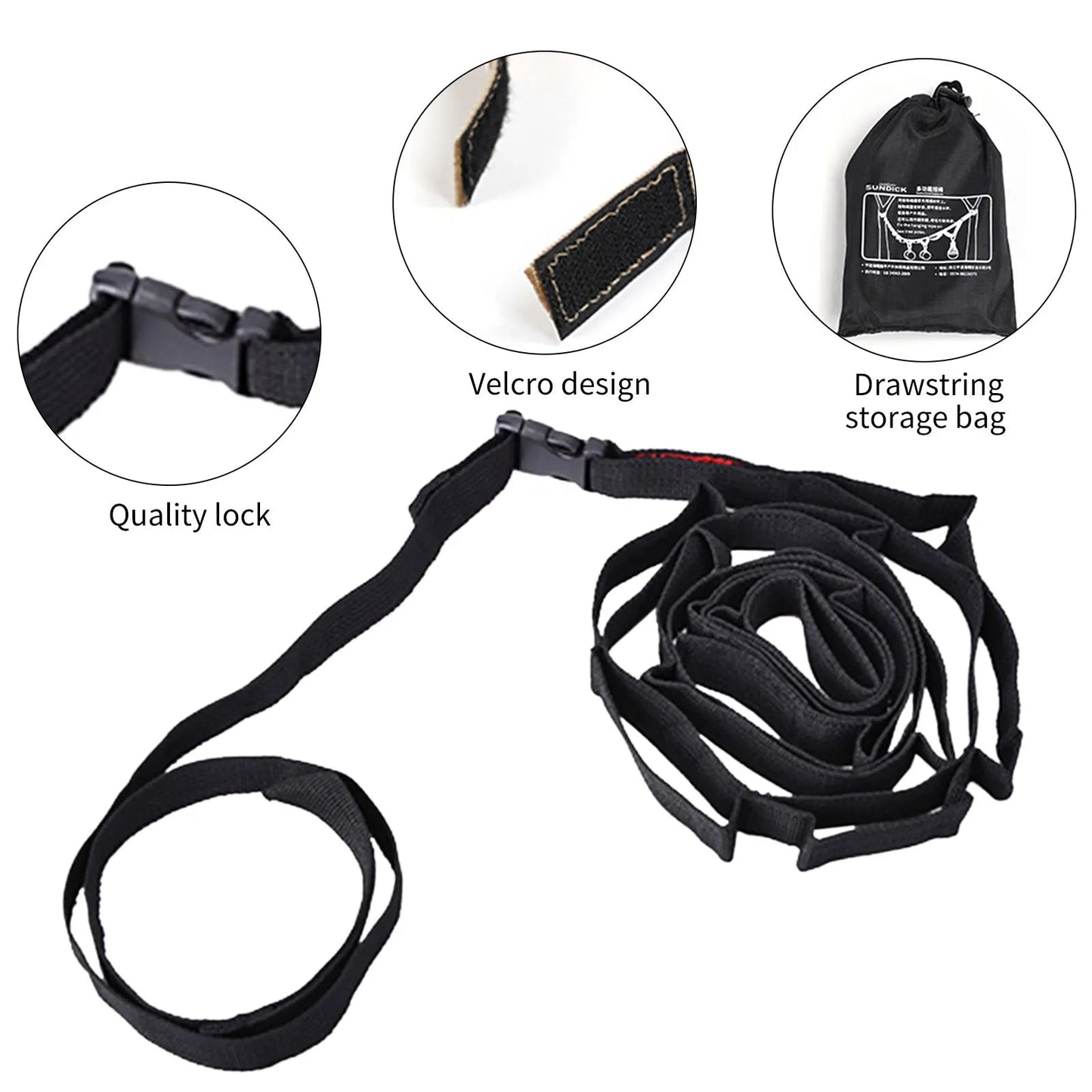 Outdoor Hanging Lanyard - Portable hanging rope for tents & camping equipment