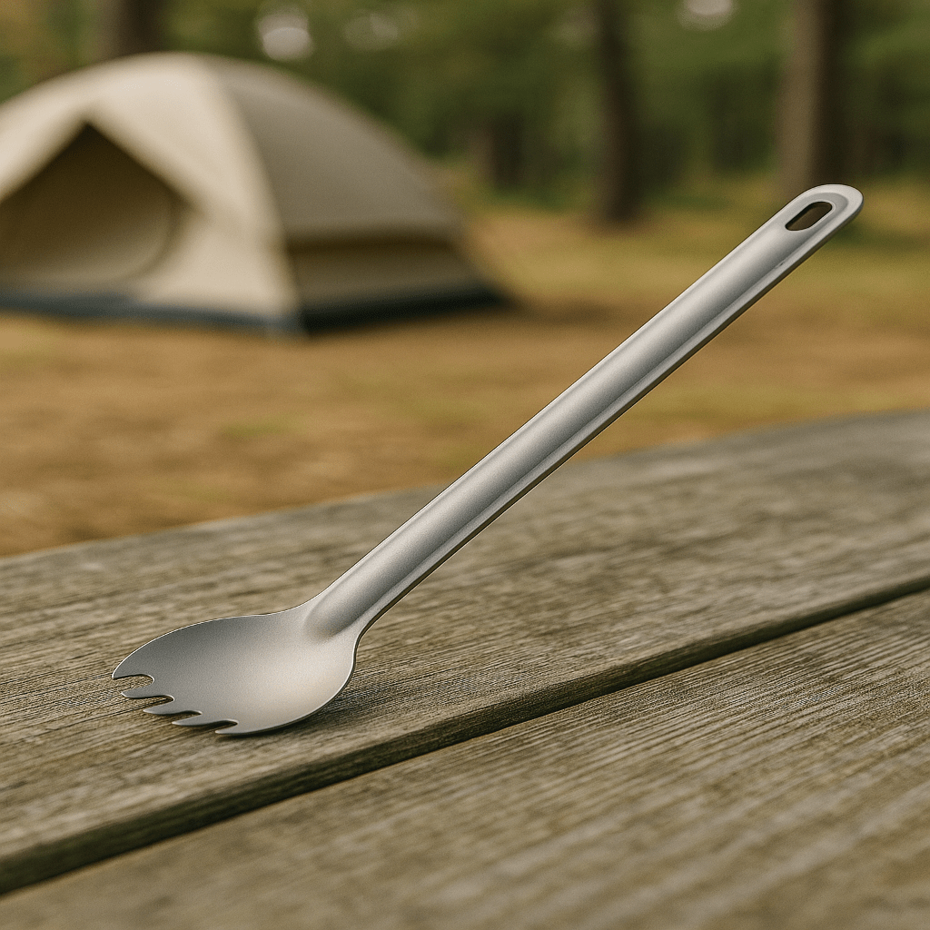 PACKTITAN – Ultraleichtes Titan-Löffel- und Spork-Set fürs Camping 4
