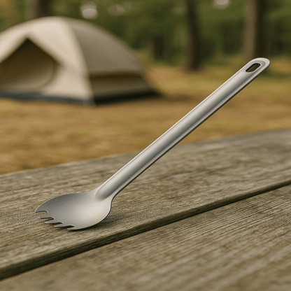 PACKTITAN – Ultraleichtes Titan-Löffel- und Spork-Set fürs Camping 4