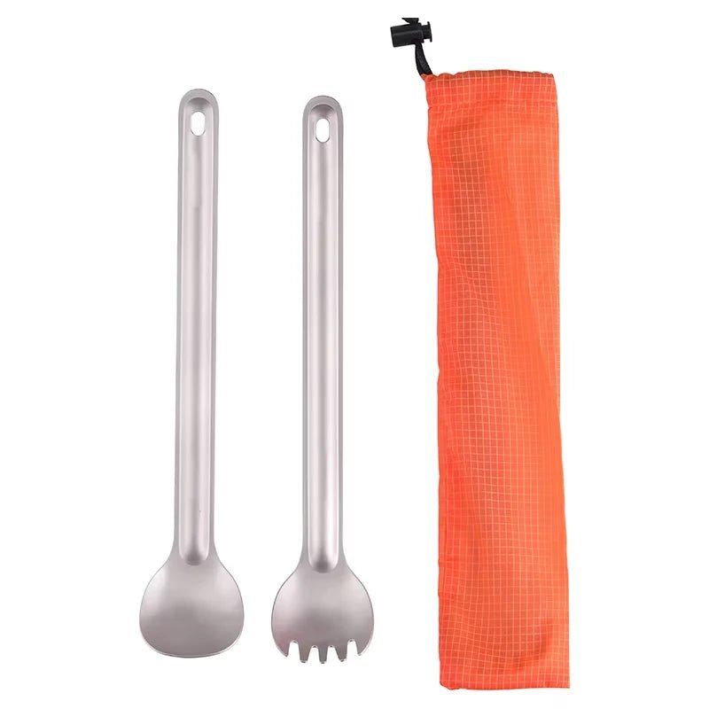 PACKTITAN – Ultraleichtes Titan-Löffel- und Spork-Set fürs Camping 5