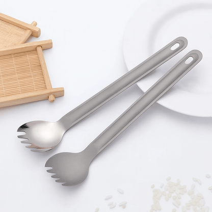 PACKTITAN – Ultraleichtes Titan-Löffel- und Spork-Set fürs Camping 8