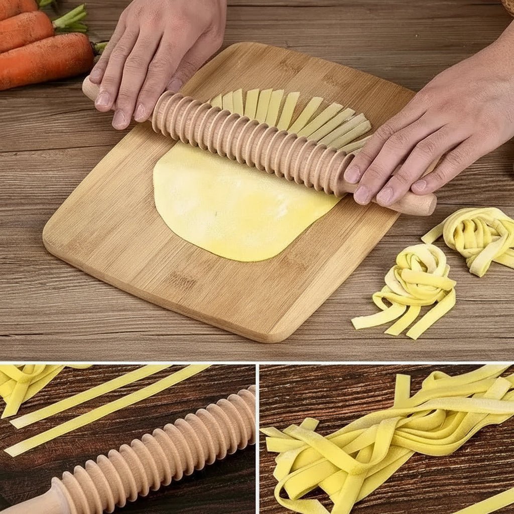 PASTORIA – Premium-Pastabrett- und Gnocchi-Werkzeugset aus Buchenholz 2