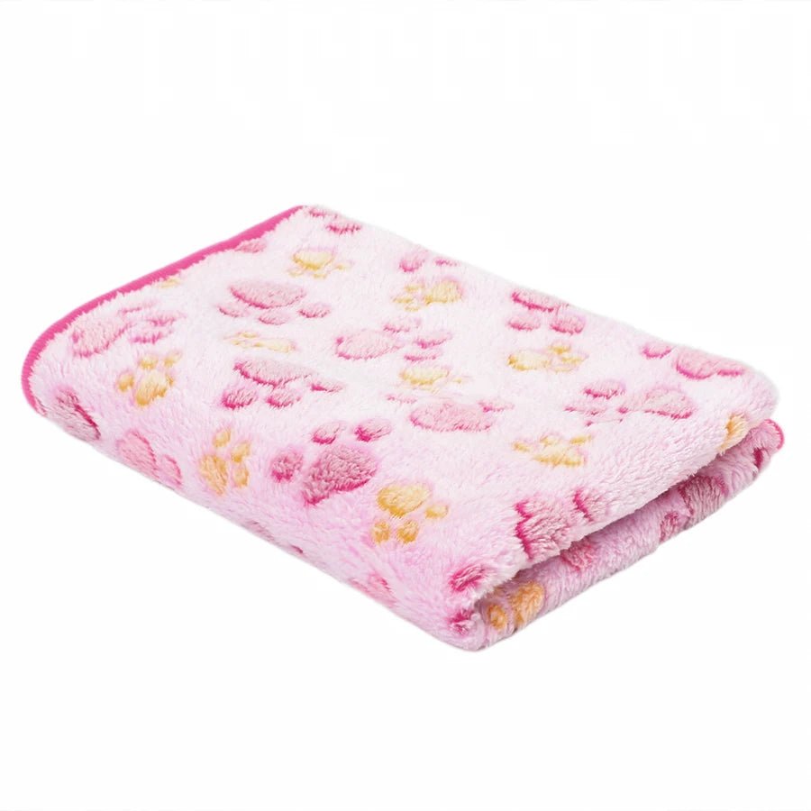 PAWFLANNEL – Weiche Flanell-Haustierdecke mit Pfotenabdruck-Design, kuschelig und waschbar 10