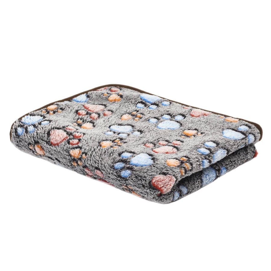 PAWFLANNEL – Weiche Flanell-Haustierdecke mit Pfotenabdruck-Design, kuschelig und waschbar 11