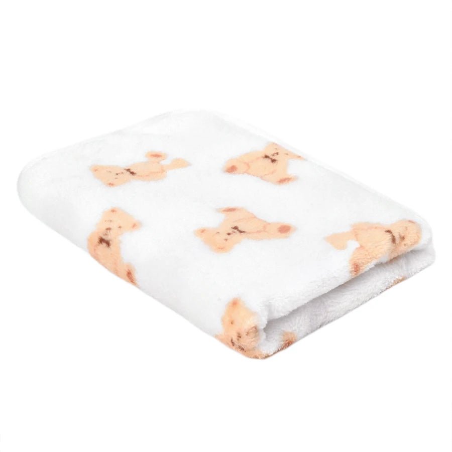 PAWFLANNEL – Weiche Flanell-Haustierdecke mit Pfotenabdruck-Design, kuschelig und waschbar 12