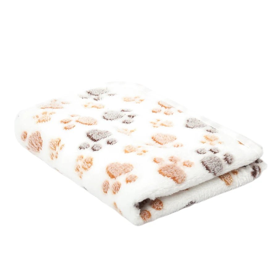 PAWFLANNEL – Weiche Flanell-Haustierdecke mit Pfotenabdruck-Design, kuschelig und waschbar 13