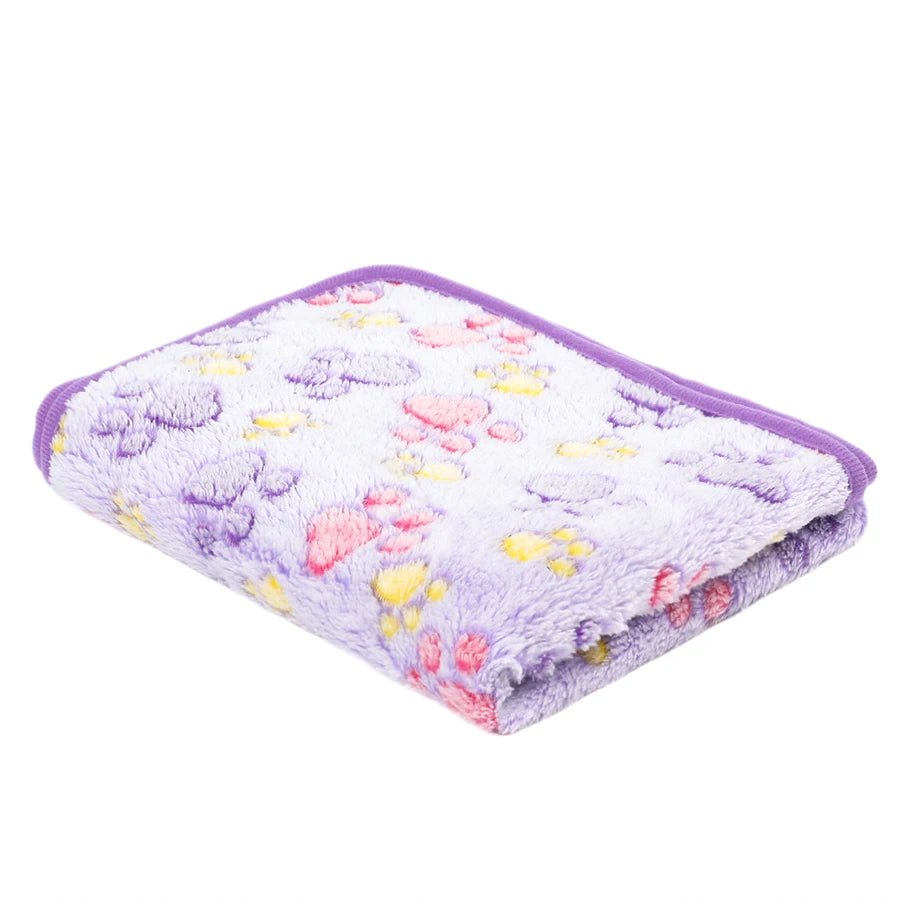 PAWFLANNEL – Weiche Flanell-Haustierdecke mit Pfotenabdruck-Design, kuschelig und waschbar 18