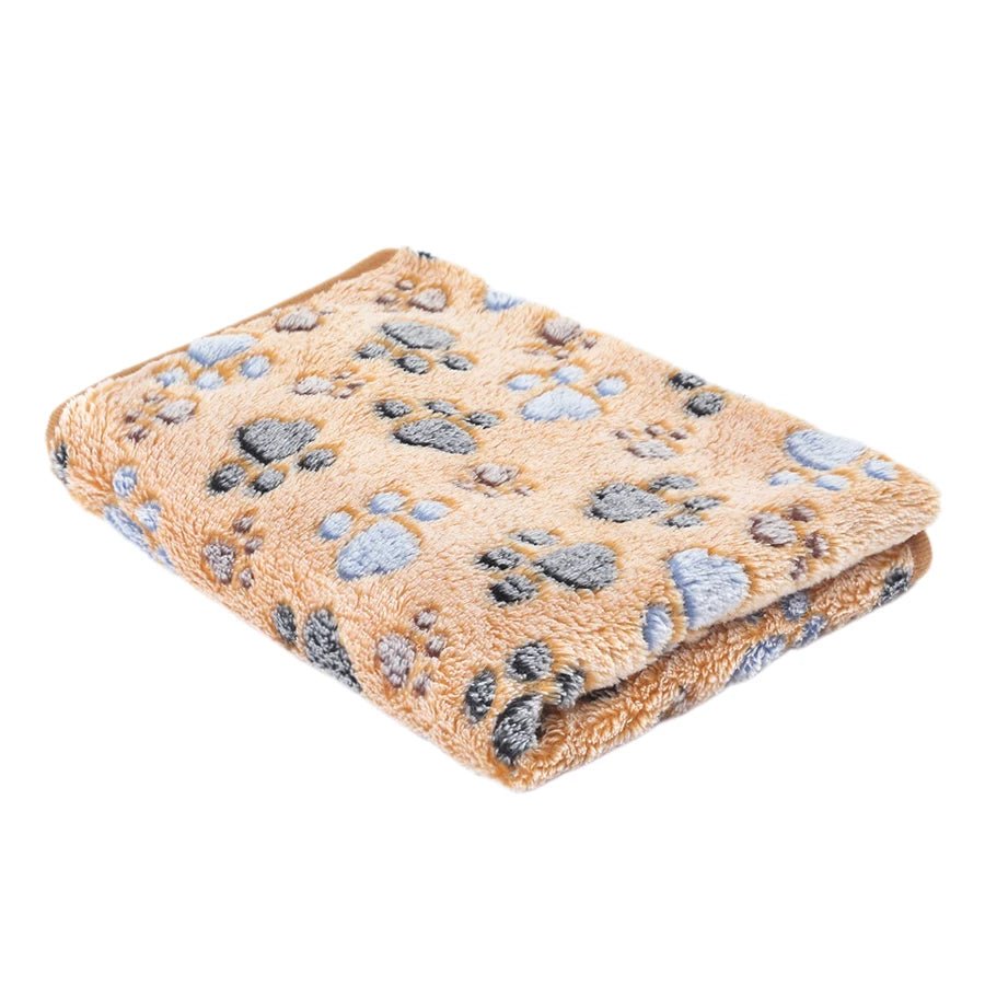 PAWFLANNEL – Weiche Flanell-Haustierdecke mit Pfotenabdruck-Design, kuschelig und waschbar 9