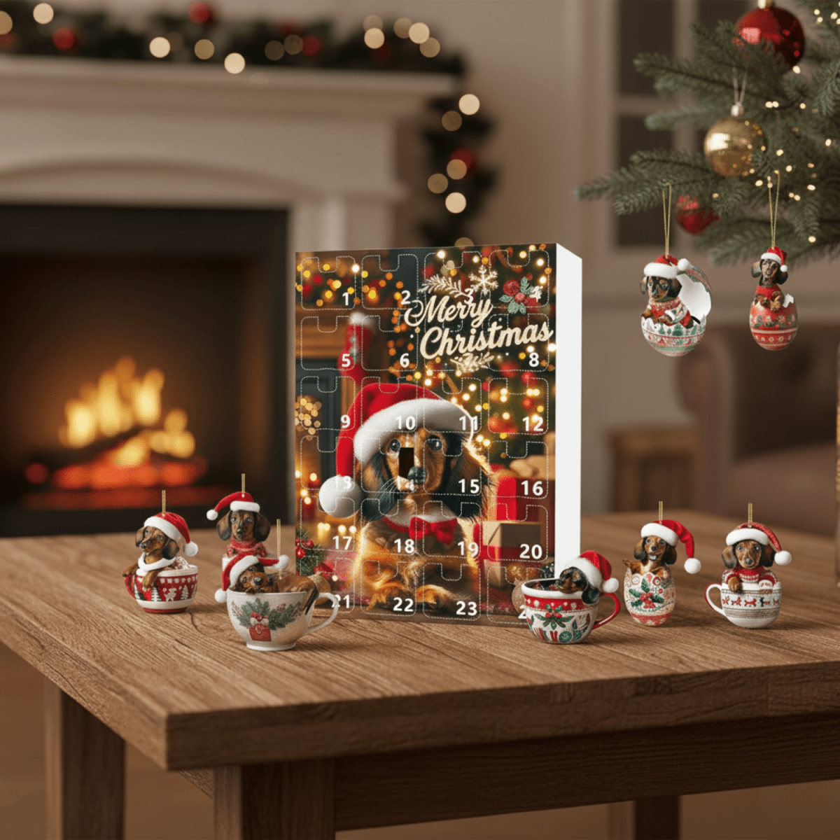 PAWJOY – 24-Tage-Weihnachts-Adventskalender mit Dackel-Zubehör 0