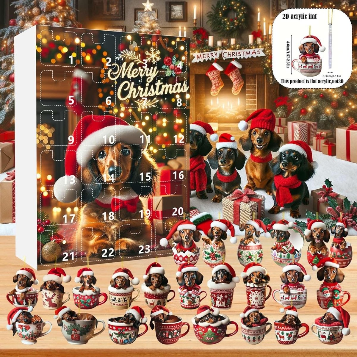 PAWJOY – 24-Tage-Weihnachts-Adventskalender mit Dackel-Zubehör 5