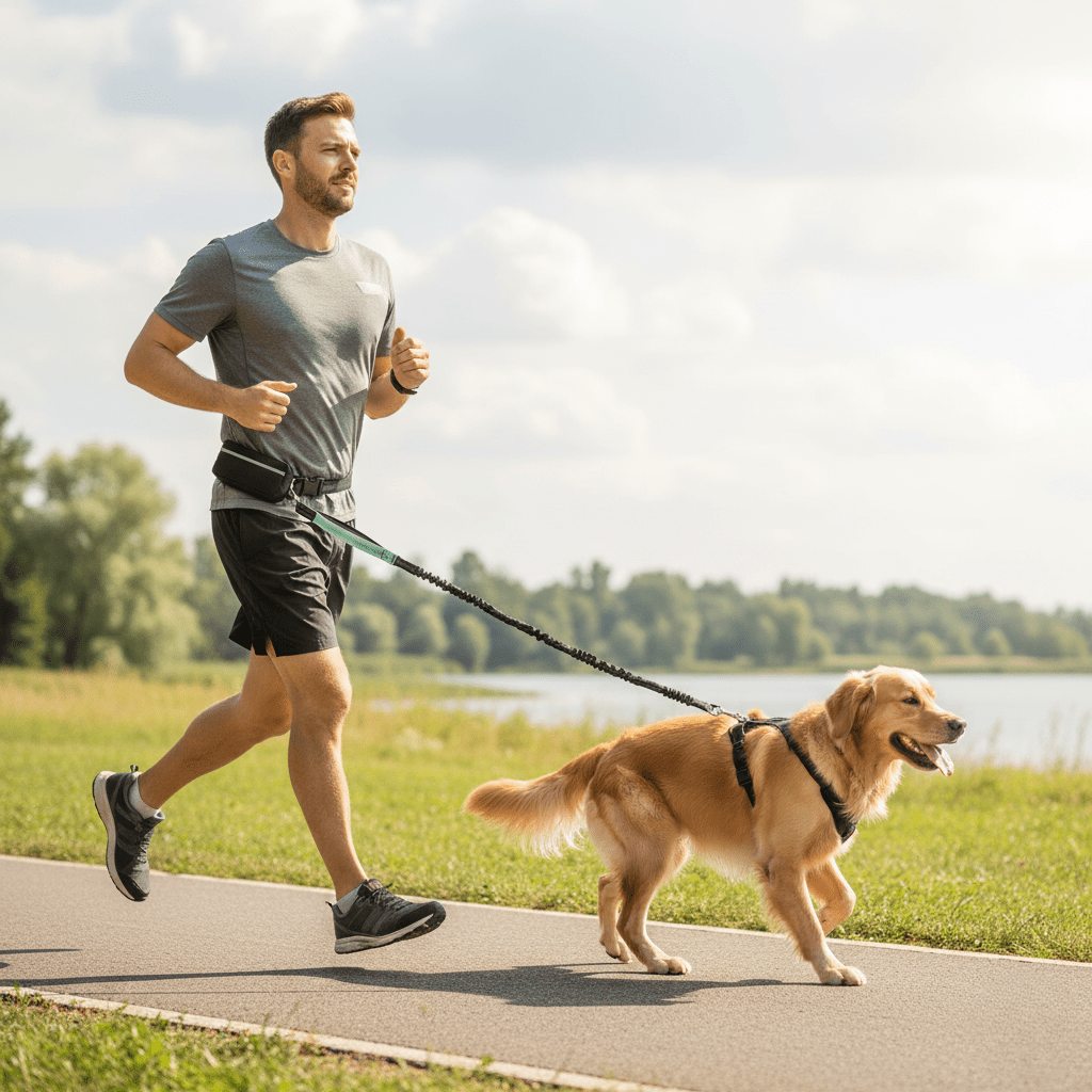 PAWRUNNER FREEDOM LEASH – Freihändige Hundeleine mit gepolsterten Griffen 3