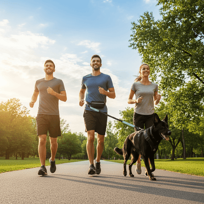 PAWRUNNER FREEDOM LEASH – Freihändige Hundeleine mit gepolsterten Griffen 4