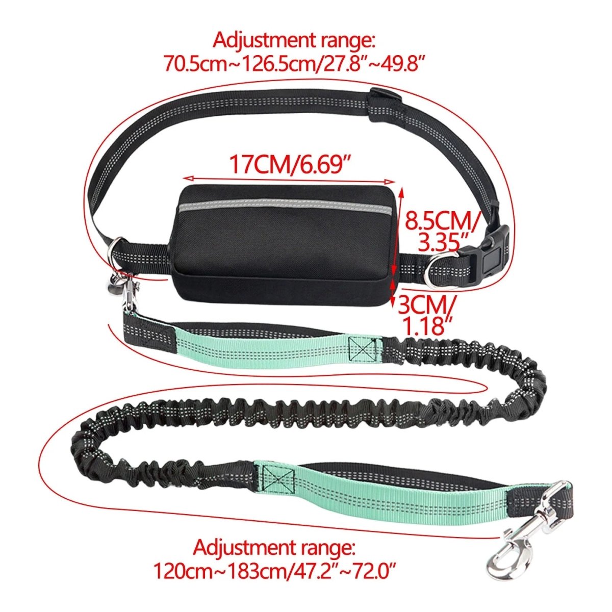 PAWRUNNER FREEDOM LEASH – Freihändige Hundeleine mit gepolsterten Griffen 5
