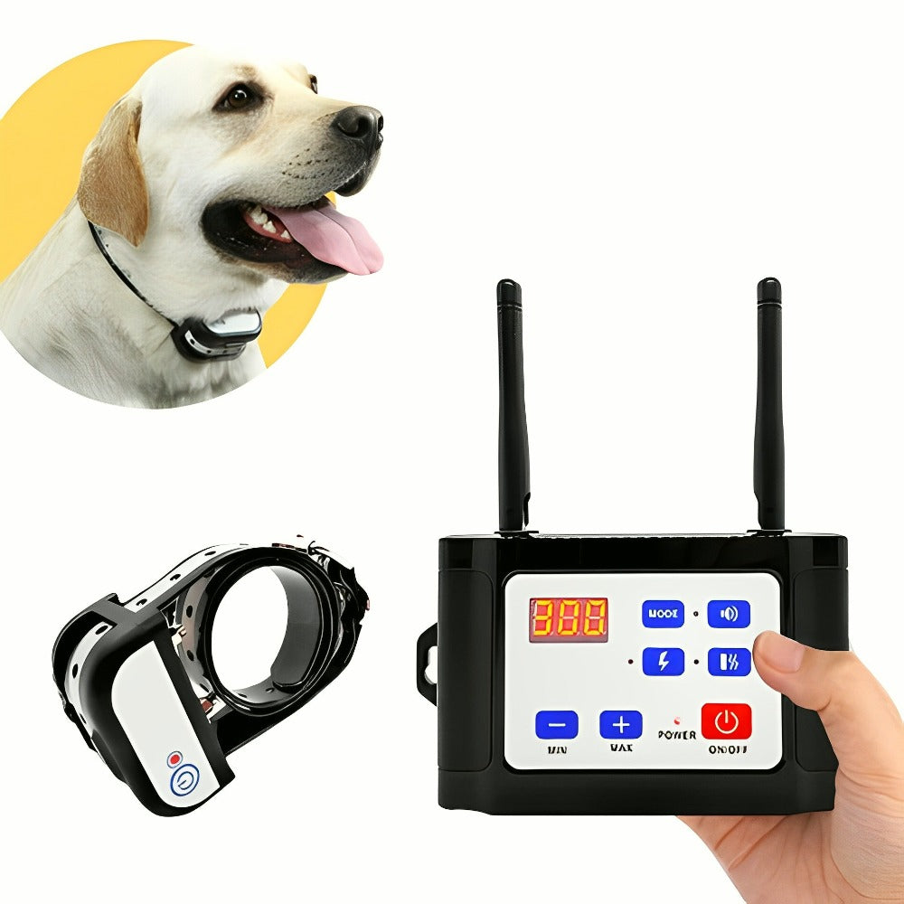 BARKZONE 300 – Kabelloses Hundezaun- & Trainingshalsband-System