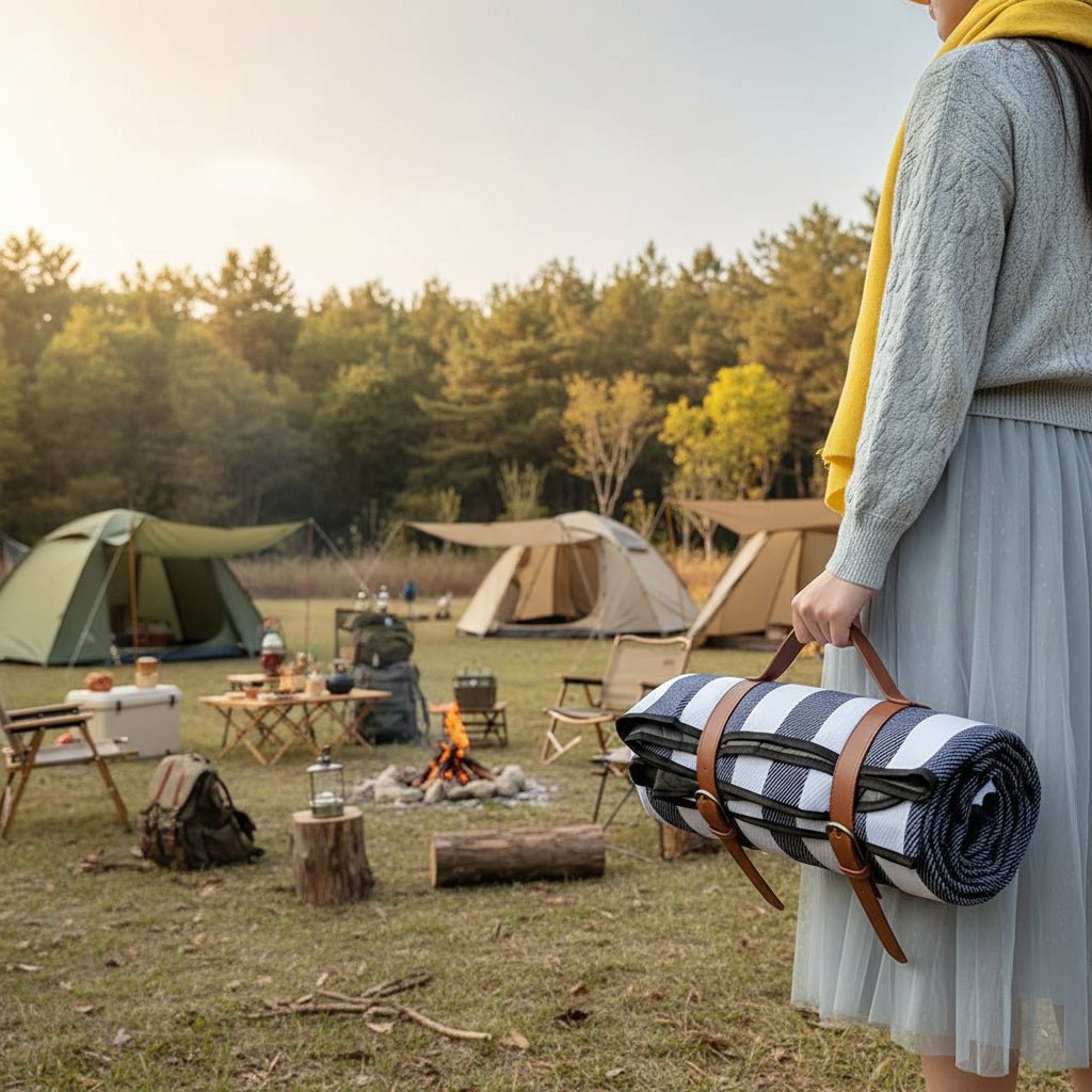 PICNICREST – Strapazierfähige, wasserdichte Picknickdecke mit faltbarem Reisedesign 2