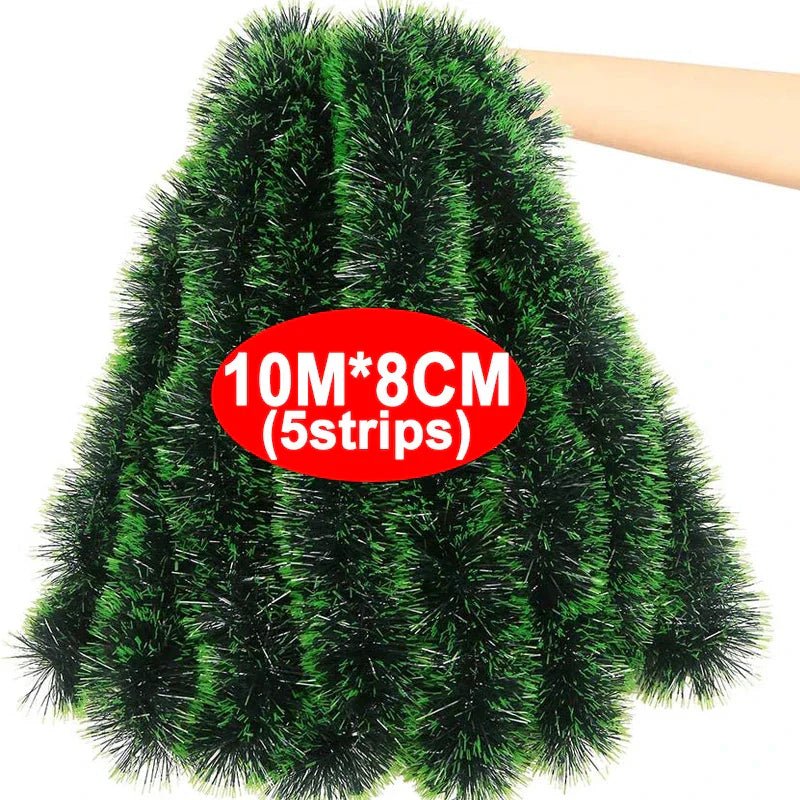 PINEWRAP – Hochwertiges grünes Weihnachtsdekoband für Kränze und Baumschmuck 11