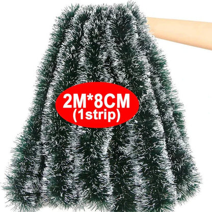 PINEWRAP – Hochwertiges grünes Weihnachtsdekoband für Kränze und Baumschmuck 12