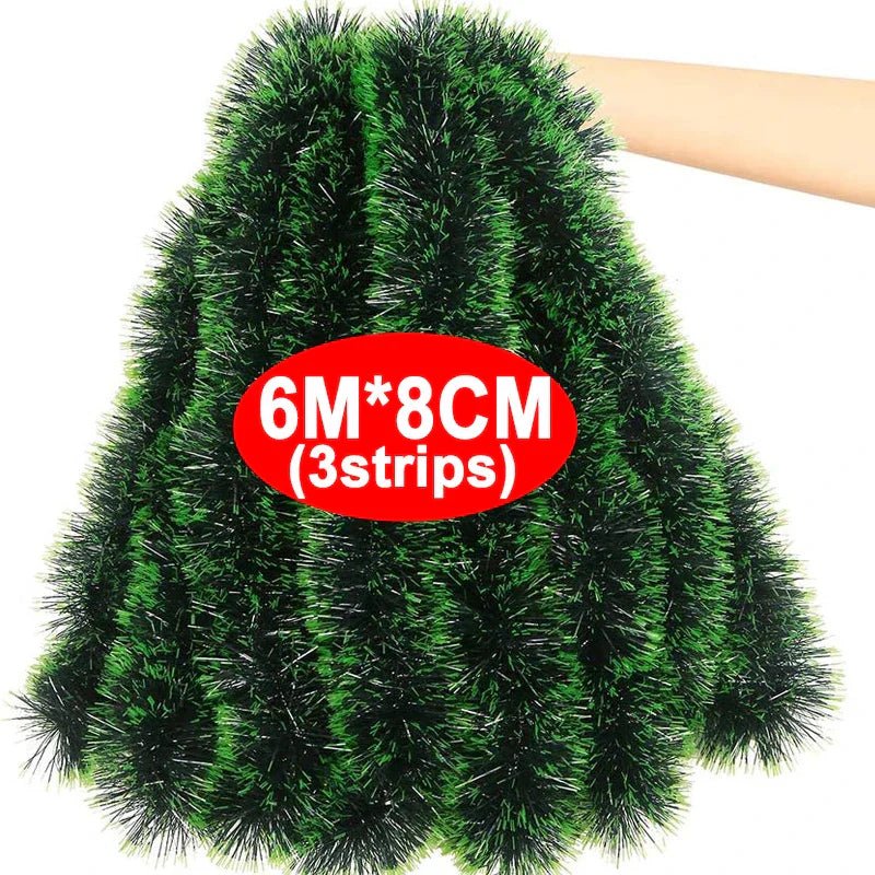 PINEWRAP – Hochwertiges grünes Weihnachtsdekoband für Kränze und Baumschmuck 13